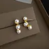 Pendientes Pequeños Minimalistas con Circonita Microincrustada de Personalidad Nicho, Elegantes y Sofisticados, Fuente de Suministro de Joyería Boutique, Fábrica de Pendientes