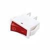 Suministro Interruptor de Dos Velocidades con Forma de Barco Kcd 0.15kg Pies Blanco Rojo y Verde Cubierta Transparente Sin Luz Interruptor Basculante de Alimentación