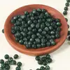 Areia Dourada Verde Escuro Imitação Olho de Tigre Pulseira Colar Artesanal DIY Brilho Fino Olho de Gato Semi-Acabado Contas Soltas Acessórios de Joias Atacado
