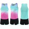 Conjunto de Ropa de Atletismo para Hombres y Mujeres, Ropa de Entrenamiento Fitness, Chalecos, Ropa Infantil, Carreras de Distancia Corta, Maratón, Ropa Deportiva para Examen Físico y Competición