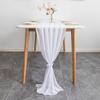 Caminho de Mesa Europeu de Chiffon Transfronteiriço Caminho de Mesa Simples de Cor Sólida Decoração de Mesa para Casamento em Hotel Fabricante Atacado