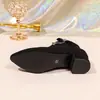 Zapatos de tacón bajo de moda versátiles para invierno 2026, que aumentan la altura, estilizan, modernos, de piel suave, con tacón alto, botines elegantes de punta fina para mujer
