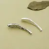 Joyería de plata de ley S925 Accesorios de plata tailandesa al por mayor DIY hecho a mano estilo étnico patrón retro accesorios de pulsera de pez pequeño