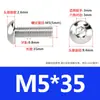 Tornillos de Cabeza Semiredonda de Acero Inoxidable 316 con Agujero Hexagonal, Pernos de Cabeza Hexagonal Iso7380 M3M4M5M6