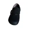 Mocasines de suela plana, estilo retro, de cuero suave, punta redonda, colección otoño 2026, gamuza, zapatos casuales tipo slip-on, estilo Birkenstock para mujer