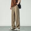 Calças casuais retas masculinas 2024 Calças de moletom de novo estilo Calças de moletom esportivas da moda Estilo americano Pingente da moda Calças largas soltas