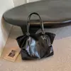 Bolso de Tote Retro de Gran Capacidad Estilo Europeo y Americano para Mujer Otoño Comercio Exterior Simple Versátil para el Trabajo y el Viaje Bolso de Hombro Único