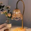 Lámpara de Aromaterapia de Lirio del Valle, Lámpara de Cera Derretida, Lámpara de Ambiente, Lámpara de Atmósfera de Tulipán, Luz de Noche de Vidrio de Lujo Accesible, Lámpara de Mesa de Noche para Dormitorio