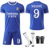 Uniforme de Treino de Futebol 2526 Real Madrid Segundo Fora Azul No. 9 Mbappe 5 Bellingham 7 Vinicius
