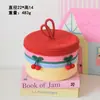 Bonita cesta de almacenamiento tejida de algodón con tapa, a prueba de polvo, para artículos misceláneos de escritorio, cosméticos, bocadillos y como regalo navideño