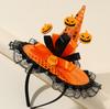 Accesorios para niños, diadema de murciélago mago mágico, diadema de flores para niños, diadema de calabaza araña para niñas, diadema de Halloween, tocados
