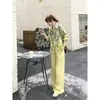 Conjunto de Dos Piezas de Camisa Estampada Estilo Resort y Pantalones de Pierna Ancha Moda Casual 2026 Otoño Primavera Conjunto de Atuendo de Verano Rejuvenecedor