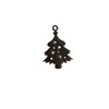 Paquete de 5 Piezas Colgante de Árbol de Navidad Hueco de Acero Inoxidable Cortado Forma de Estrella de Moda Regalo de Vacaciones de Año Nuevo para DIY