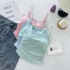 Elegante camisola sin espalda con diseño plisado, adecuada para usar como capa exterior o interior, con copas de sujetador incorporadas, un corte que estiliza y perfecta para el verano