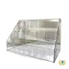 Caja de Exhibición Transparente Acrílica Estilo Escalera para Almacenamiento de Muñeco de Peluche de Vinilo Labubu Soporte de Exhibición