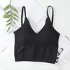 Seamless grande U-comprimento back-wrapped tubo top com almofada de peito base camisola esportes underwear para as mulheres