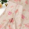 Nuevo Tejido de Estilo Chino Imitando Brocado de la Dinastía Song y Brocado de Sichuan, Tejido de Satén Rosa Suave para Qipao y Chaleco, Tejido Jacquard de Hilo Rojo Acetato con Diseño de Nubes