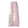 Nuevos pantalones casuales de seda helada para el trabajo, pantalones deportivos de corte holgado, pantalones de senderismo transpirables de secado rápido estilo americano para parejas