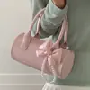 Bolsa de Mão Tendência Transfronteiriça Bolsa Cilíndrica para Mulheres 2026 Nova Bolsa Transversal Versátil Bolsa Tote Pequena Popular de Verão