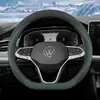 Funda de volante Volkswagen para Sagitar, Lavida, Magotan, ID3, Passat, Tiguan L, Bora, CC, Tharu, Tayron, funda de volante de invierno