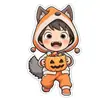 Nuevo producto transfronterizo: Imanes de nevera de dinosaurio de Halloween, imanes de nevera magnéticos acrílicos, lindos imanes de nevera de calabaza para niños