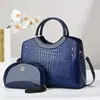 2024 Nuevo Bolso Estampado de Piedra de Cuero Brillante Bolso de Moda de Lujo Ligero para Mujer Bolso de Hombro de Mano Cruzado
