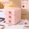 Caixa de Armazenamento de Mesa Estudante Pequeno Rack de Armazenamento Gaveta Simples para Crianças Artigos Diversos Acessórios de Cabelo Papelaria Porta-Canetas de Mesa Armário