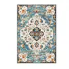 Tapete persa estilo vintage para sala de estar, quarto, varanda, cabeceira da cama, hall de entrada; tapete de chão à prova de poeira, resistente à sujeira, resistente ao desgaste, antiderrapante
