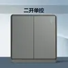 Painel Tomada Interruptor Chint Phantom Grey Casa 86 Espaços Cinza Prata 6m Tomada de Parede Embutida Decoração de Casa Atacado