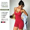 2026 Nuevo Conjunto de Yoga Sin Costuras de Lunares Europeo y Americano con Almohadillas en el Pecho, Cuello Halter, Espalda Hermosa, Shorts Levanta Glúteos, Conjunto de Dos Piezas para Fitness