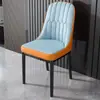 Cadeira de jantar minimalista nórdica para casa, cadeira de luxo leve, banqueta moderna de alta qualidade para hotel comercial, restaurante, com encosto, cadeira de mahjong
