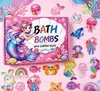 Bola de Banho Infantil Sereia 60g Transfronteiriça Fragrância de Planta Óleo Essencial Bola de Banho com Bolhas Bola de Sal de Banho Explosiva