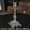 Portavelas de aleación de zinc moderno estilo europeo, Portavelas retro de lujo ligero de alto valor, Exquisito soporte para velas, Decoración de mesa para sala de estar