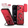 Novo Modelo Adequado para iPhone 18 Pro Max, Capa de Celular Anti-Queda com Janela Deslizante, Capa Protetora com Suporte Magnético Apple 17