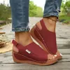 Nuevas Chanclas de Cuña de Verano, Sandalias de Boca de Pez de Moda Europeas y Americanas para Uso en Exteriores, Sandalias Ligeras de Playa para Mujer Listas para Usar