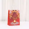 Bolsa de Papel Kraft Bolsa de Mano Impresa Bolsa de Compras al por Mayor Bolsa de Regalo India Diwali Bolsa de Empaque para Regalo de Fiesta