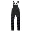 Pantalones de tirantes de mezclilla europeos y americanos transfronterizos nuevos para hombre rasgados ajustados casuales multibolsillos para hombre 6 colores skinny moda