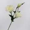 Ramo de lisianthus artificial de alta gama con 3 cabezas para decoración de escenas, decoración de bodas, flores artificiales para decoración del hogar y la sala de estar