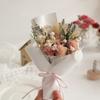 Exquisito Ramo Pequeño de Flor de Nube Hecho a Mano Mini Flores Secas Rosa Flor Inmortal Regalo DIY Recuerdo Decoración Día de San Valentín Chino
