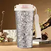 Caneca de café transfronteiriça criativa, estilosa e leve de titânio puro, adequada para uso ao ar livre, com alça de transporte e projetada para uso portátil.; também uma caneca de titânio antibacteriana para carro