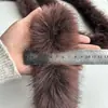Tiras Grandes de Piel Sintética de Zorro, Tiras de Cuello de Piel Cálido de Invierno, Accesorios para Ropa, Decoración de Borde de Capa y Sombrero, Hecho a Mano DIY