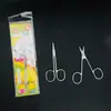 Tijeras para cejas M47 tijeras de belleza puntiagudas para recortar vello de cejas y nariz tijeras pequeñas para maquillaje de pestañas maquillaje de belleza suministro de un yuan
