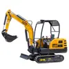 Excavadora Pequeña de 2.2 Toneladas para Construcción Rural, Demolición Interior y Trituración Mini Excavadora, Microexcavadora Multifuncional