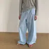 2026 Nuevos Pantalones Casuales Transpirables de Color Sólido de Moda para Primavera Verano, Pantalones Rectos Sueltos Casuales para Hombre Estilo Europeo y Americano con Cordones