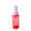Venta al por mayor de fábrica botella rociadora de color de 20 dientes 60 ml botella cilíndrica de plástico PET botella para agua desinfectante de alcohol