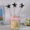 Decoración de pastel 5 estrellas de amor de PU brillantes decoración de pastel bandera enchufable fabricantes de decoración para fiestas