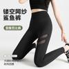 Pantalones Shark para Mujer, Adecuados para Uso al Aire Libre, Pantalones de Yoga Primavera 2024, Leggings Adelgazantes Negros de Cintura Alta para Primavera y Otoño con Diseño de Bolsillo