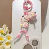 Auténtico Pop Mart Helado Creativo Cuentas Pintadas a Mano con Cuentas de Cacahuete Colgante para Teléfono Colgante para Bolso