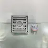 Gris Gun 3 Li fila de bambú acero inoxidable cuadrado desagüe de suelo desodorante de baño desagüe de suelo negro de baño al por mayor