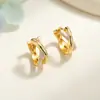 Brincos de Argola com Pérolas Douradas para Mulheres, Design de Moda de Nicho, Estilo de Luxo Leve, Versátil para o Dia a Dia, Brincos Atacado